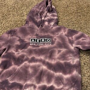 Aeropostale Purple Tie-Dye Sweatshirt